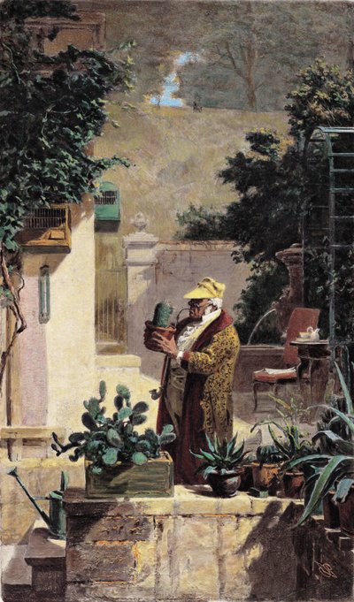 The Cactus Lover by Carl Spitzweg